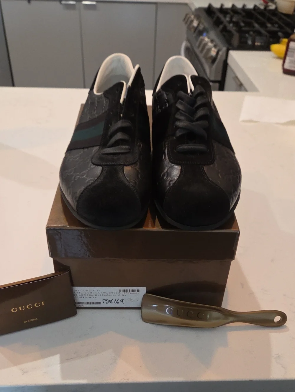 Gucci Guccissima GG Sneakers (Style 381669)